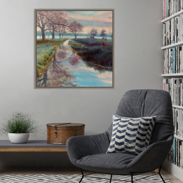 Bushy Park Framed Canvas Art Print