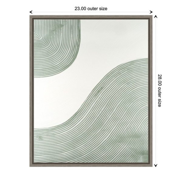 Green Get Going Framed Canvas Art Print