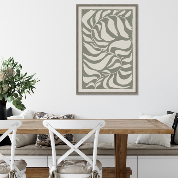 Winding Vine Framed Canvas Art Print
