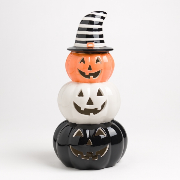 Kirklands LED Stacked Jack O Lantern Figurine | Hamilton Place