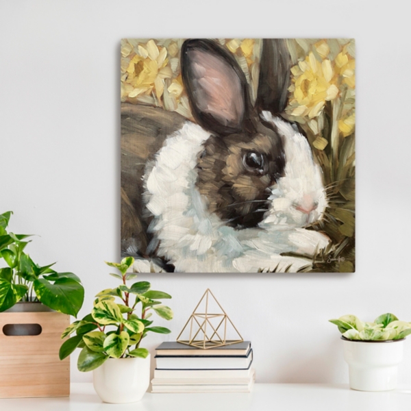 Buttercup Bunny Canvas Art Print