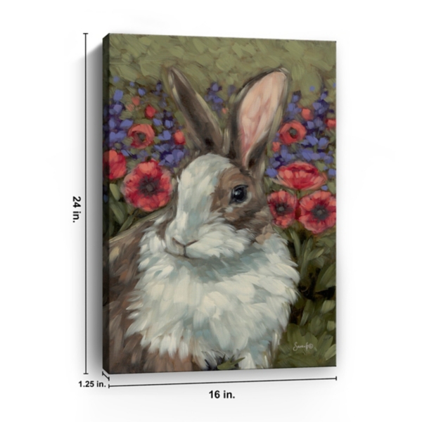 Spring Melody Bunny Canvas Art Print