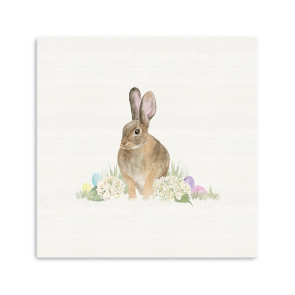 Farmhouse Easter Bunny Canvas Art Print