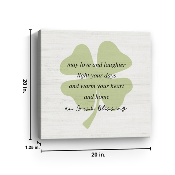 Irish Blessing Canvas Art Print, 20x20 in.