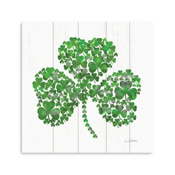 Shamrock Mosaic Canvas Art Print