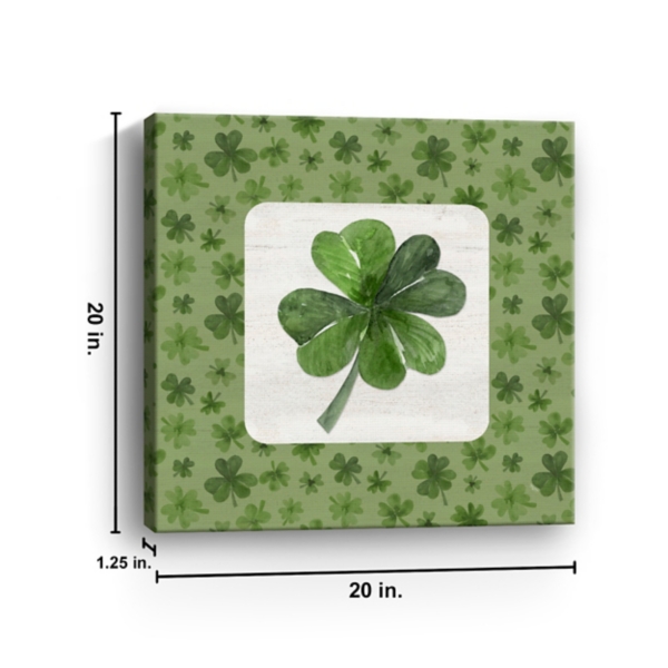 Lucky Shamrock Canvas Art Print