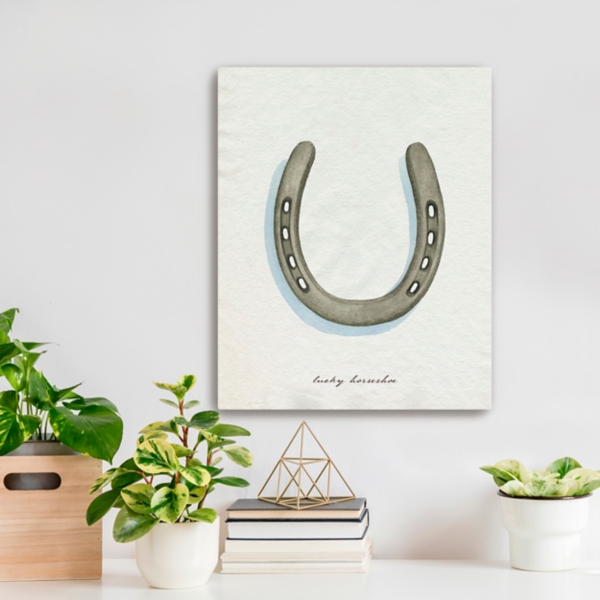 Lucky Horseshoe Canvas Art Print