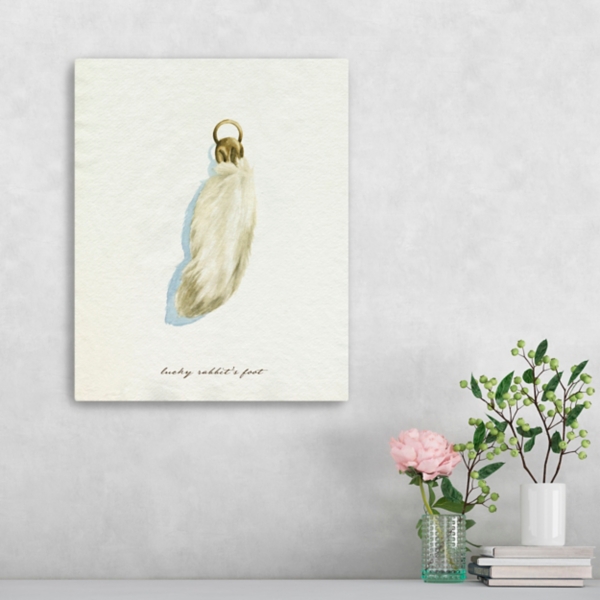 Lucky Rabbit's Foot Canvas Art Print