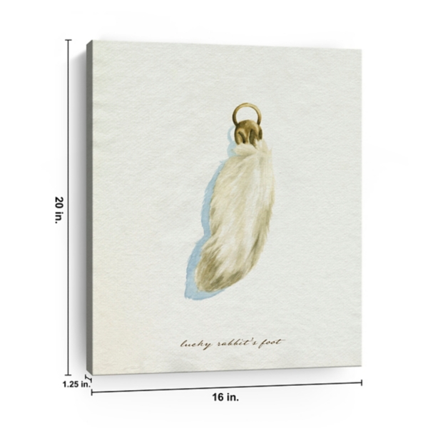 Lucky Rabbit's Foot Canvas Art Print