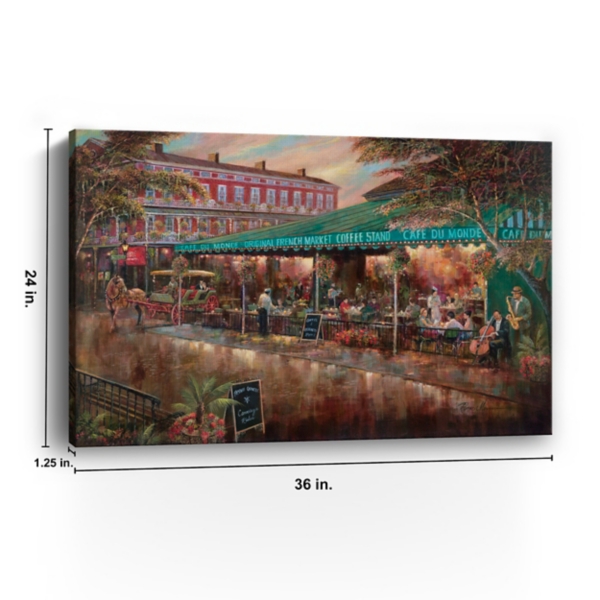 Café du Monde Canvas Art Print, 36x24 in.