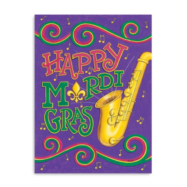 Hooray Musical Mardi Gras Canvas Art Print