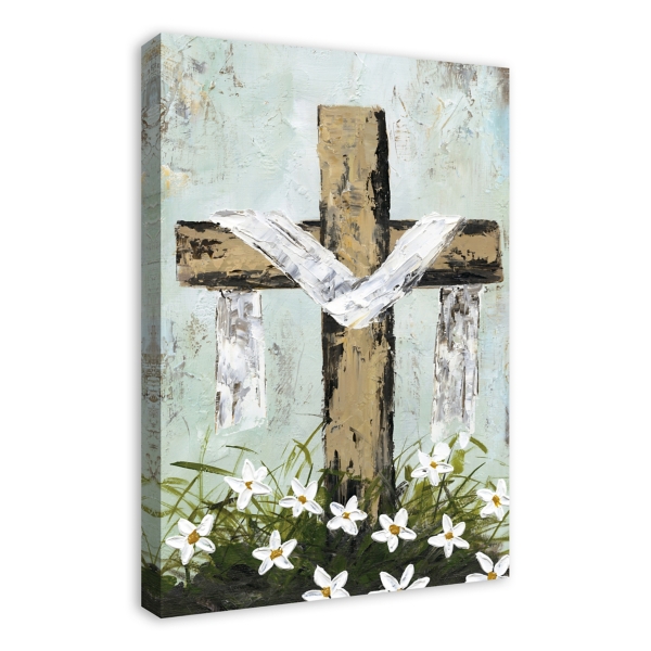 Easter Cross Canvas Art Print