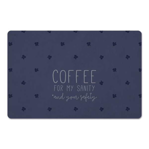 Coffee for My Sanity Kitchen Mat