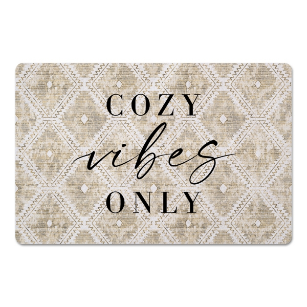 Cozy Vibes Only Kitchen Mat