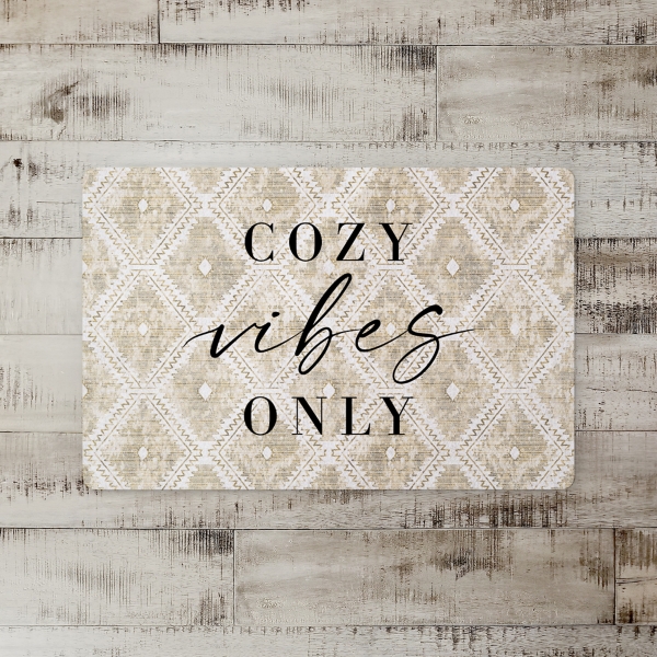 Cozy Vibes Only Kitchen Mat