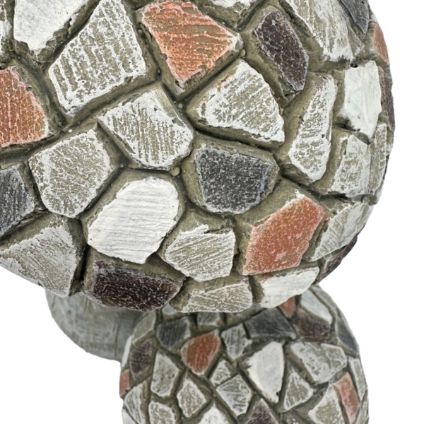 Mosaic Mushrooms Outdoor Statue
