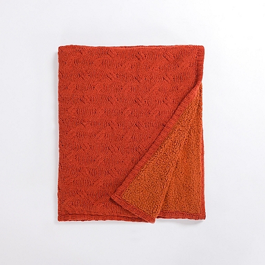 Orange waffle blanket hotsell
