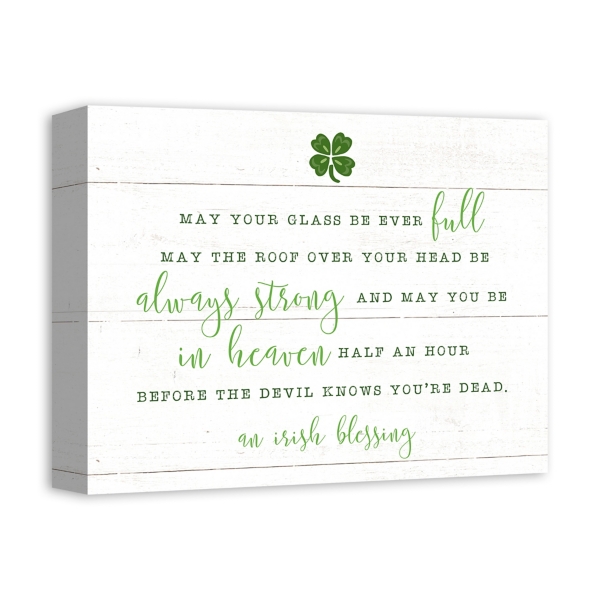 Irish Blessing Canvas Art Print