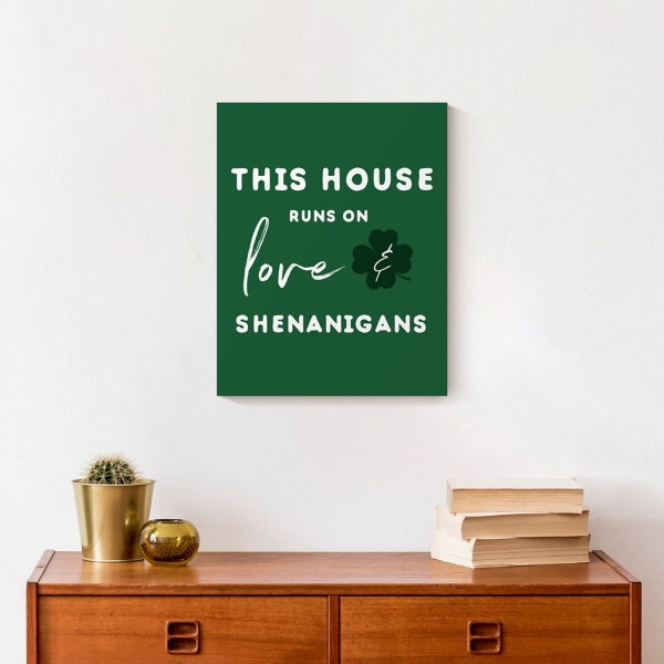 Love & Shenanigans Canvas Art Print