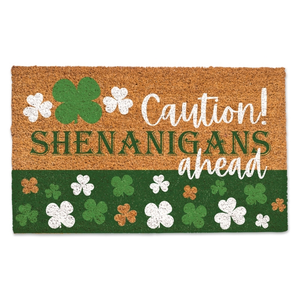 Caution Shenanigans Ahead Doormat