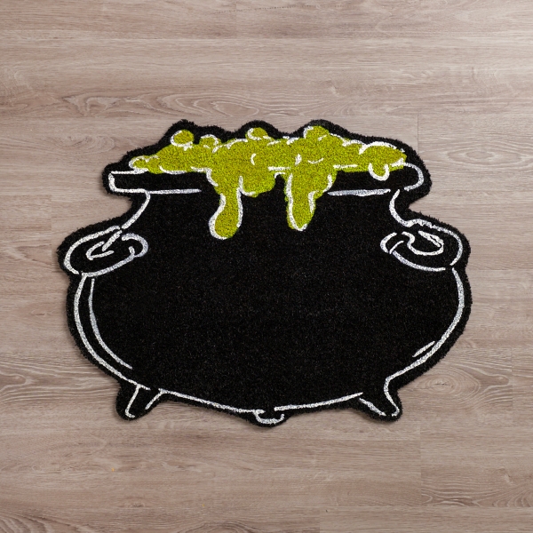 Halloween Cauldron Shaped Doormat Kirklands Home