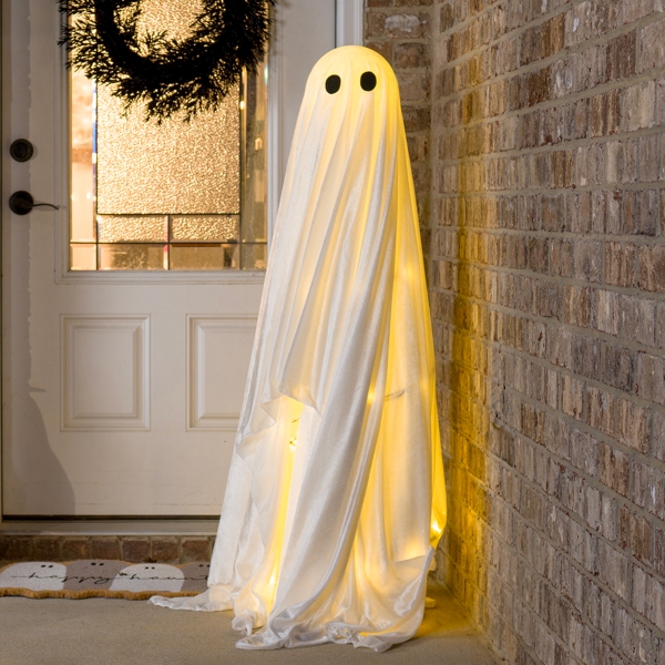 LED Fabric Ghost Decoration, 50 in. | Kirklands Home