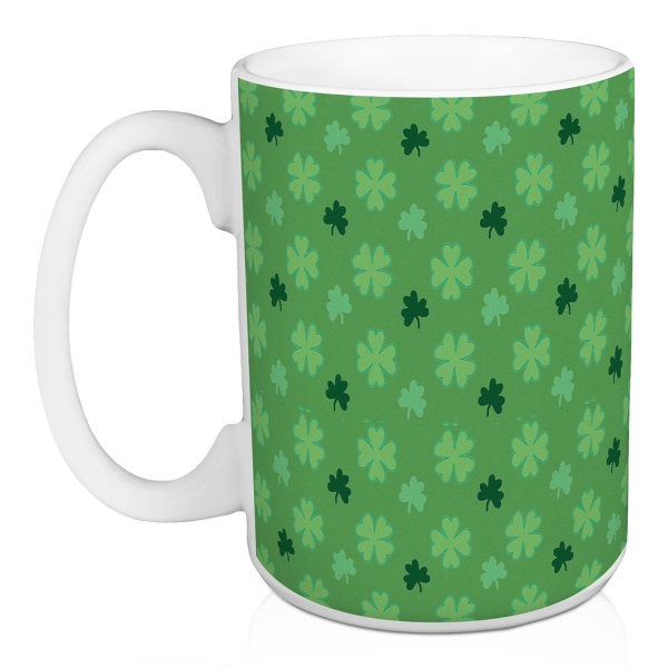 March 17th Shamrock Mugs, Set of 2