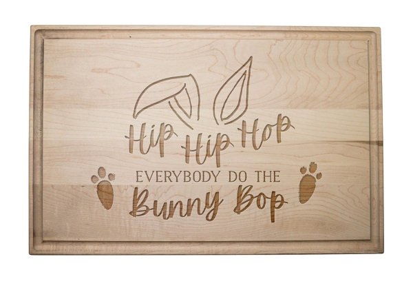 Do The Bunny Bop Maple Cutting Board