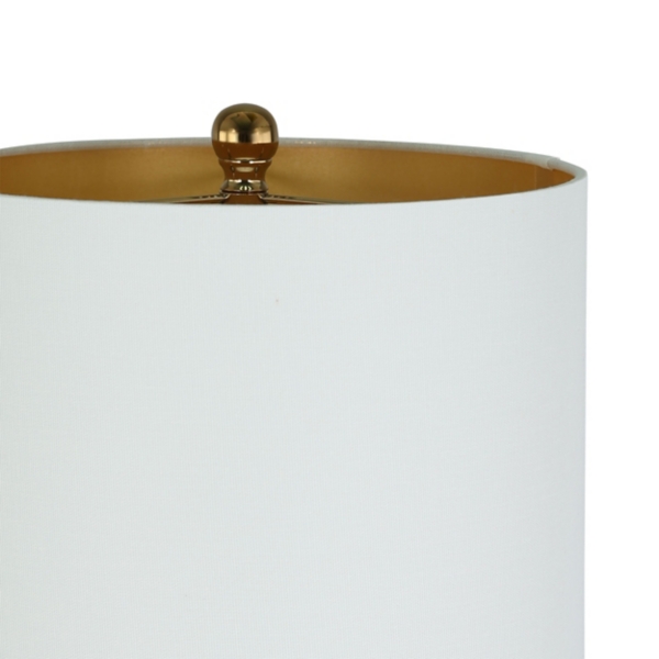 White Ceramic Malia Table Lamp