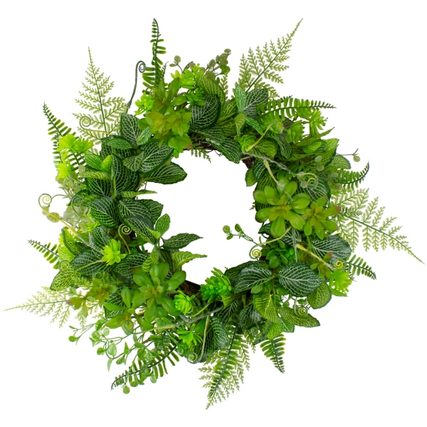 Green Fern Foliage Wreath