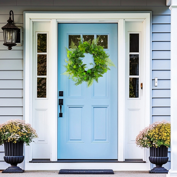 Green Fern Foliage Wreath