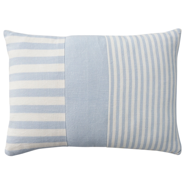 Ocean Asymmetrical Stripes Lumbar Pillow
