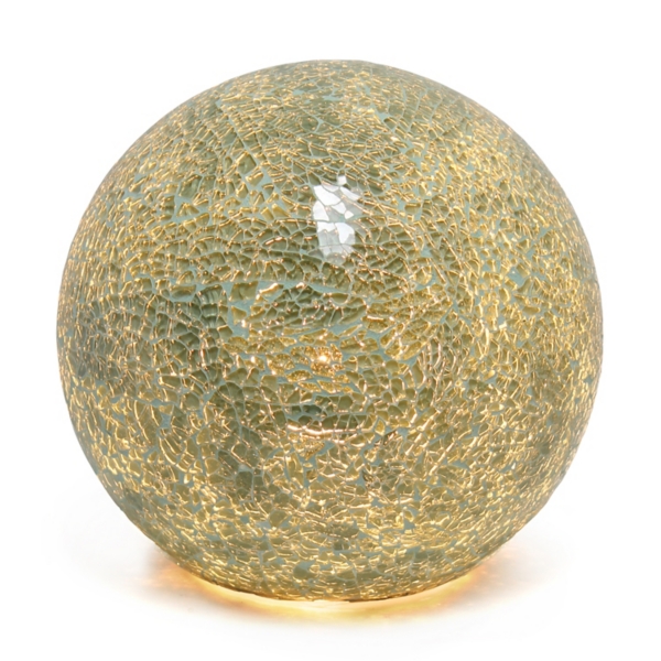 Sage Green Mosaic Ball Table Lamp