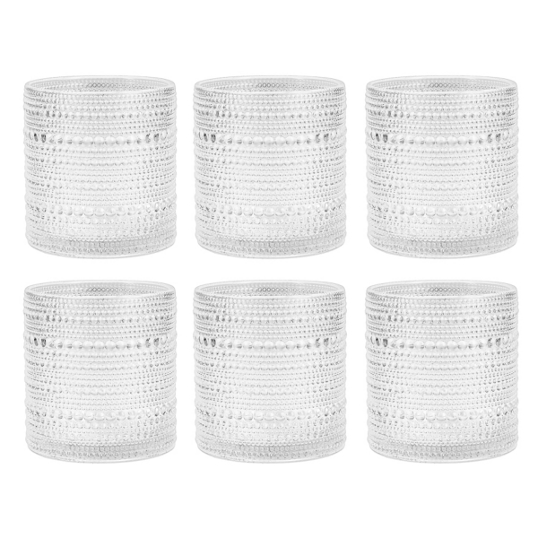 Fortessa Clear Jupiter Short Glasses, Set of 6