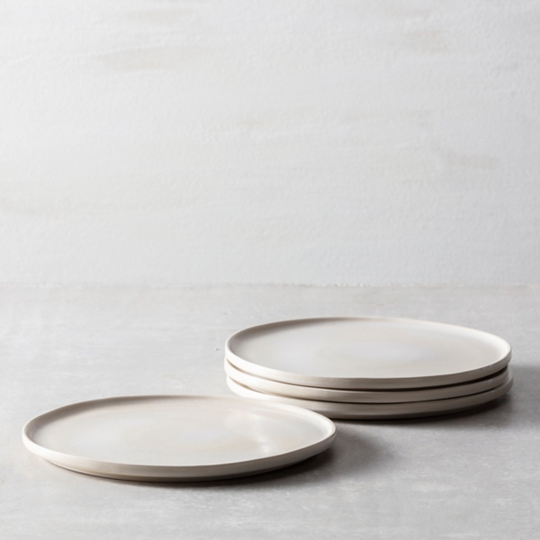 Fortessa Sand Ceramic Dinner Plates, Set of 4