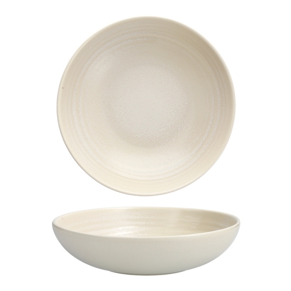 Fortessa Sand Ceramic Pasta Bowls, Set of 4