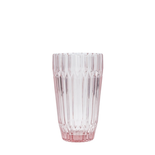 Fortessa Pink Archie Tall Glasses, Set of 6