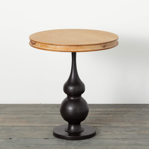 Black Wood Two Tone Accent Table Kirklands Home