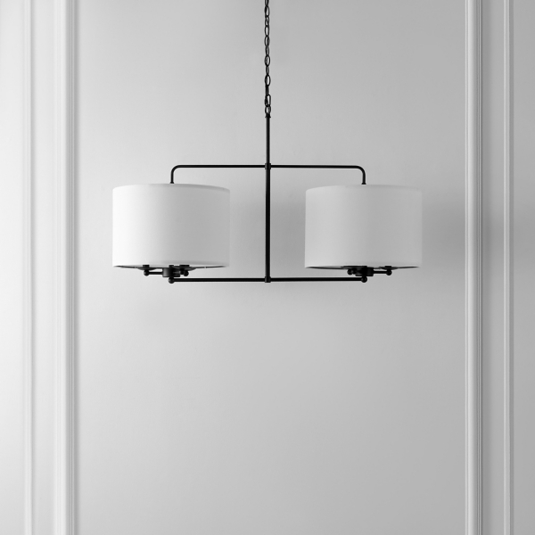 Black Modern Cluster Chandelier