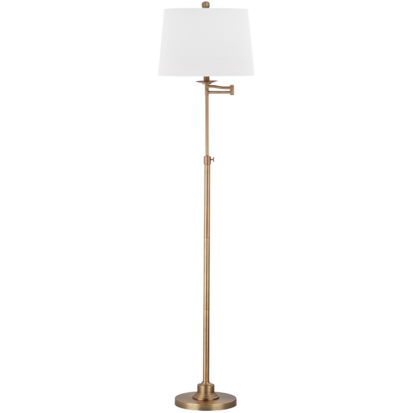 Gold Swing Arm Adjustable Floor Lamp | Kirklands Home