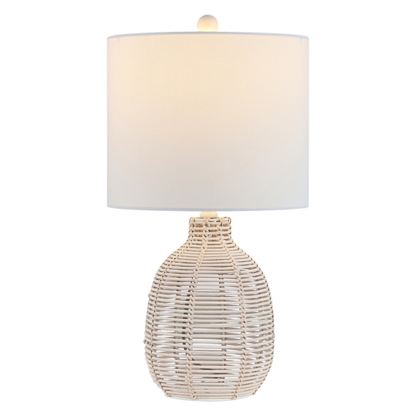 Off White Rattan Orion Table Lamp | Kirklands Home