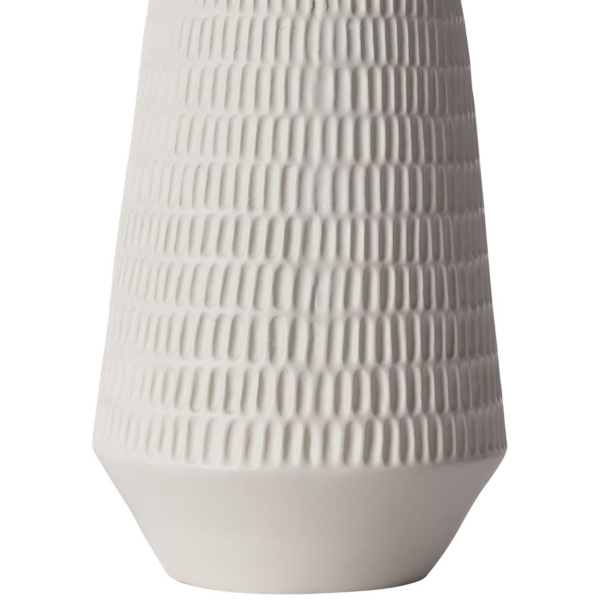 Ivory Modern Etched Table Lamp