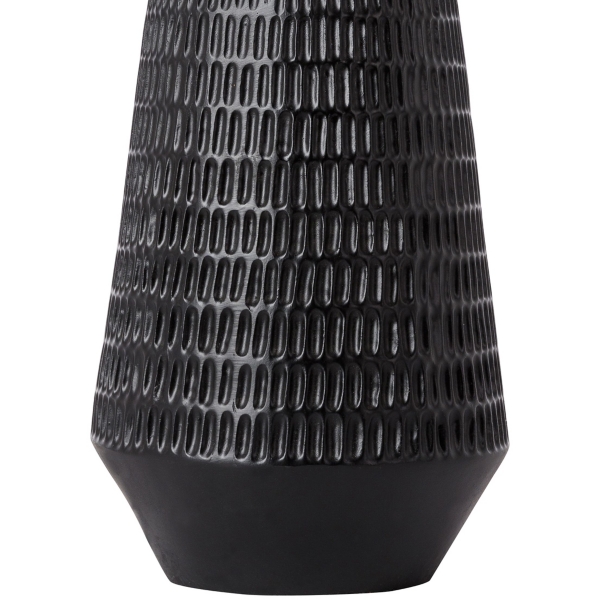 Black Modern Etched Table Lamp