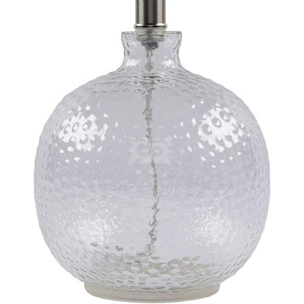 Clear Glass Hobnail Table Lamp