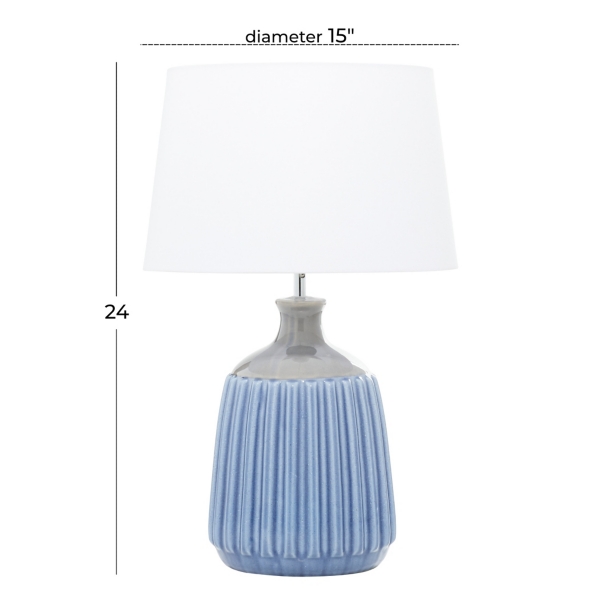 Blue Ceramic Breeze Table Lamp
