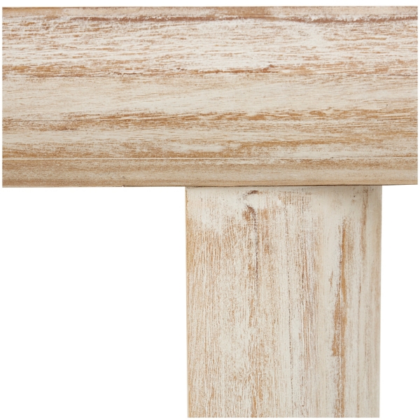 Ivory Natural Wood Grain Console Table