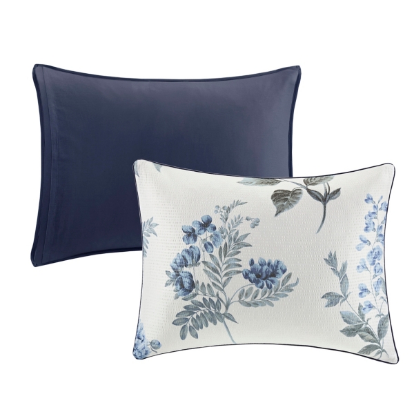 Blue Floral 7-pc. Full/Queen Comforter Set