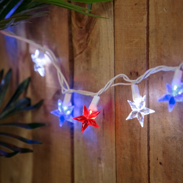 Patriotic Star String Lights