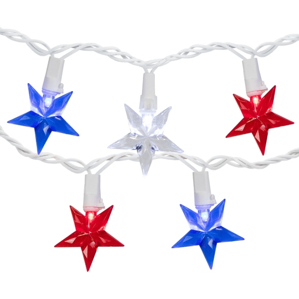 Patriotic Star String Lights