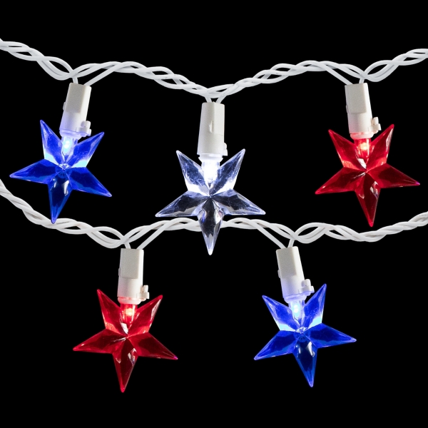 Patriotic Star String Lights